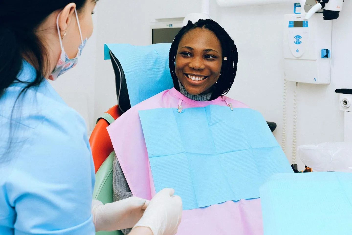 Patient at the dentist
