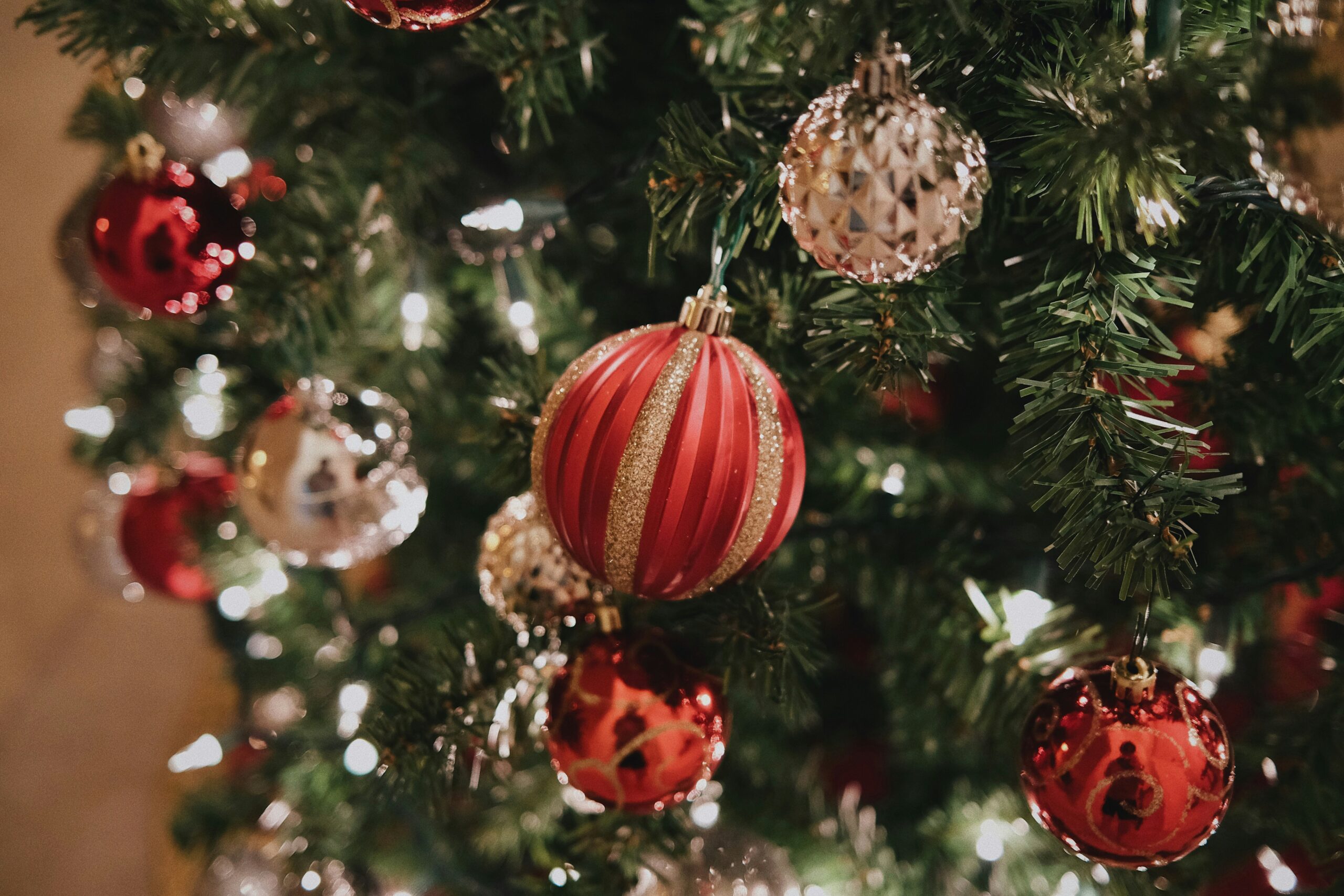 Christmas tree with baubles